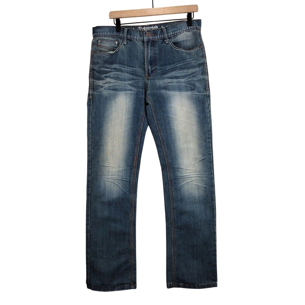 Departed Mens Slim Straight‎ San Fernando Denim Jeans Waist 33 Inseam 32